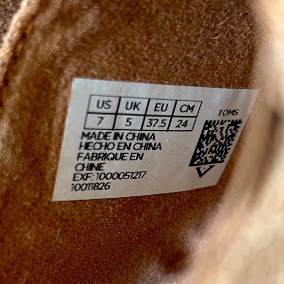 NWOT Toms | Women’s Tan Suede Clarita Open Toe Slip-On Espadrille Flats Mules, 7 - Picture 16 of 16